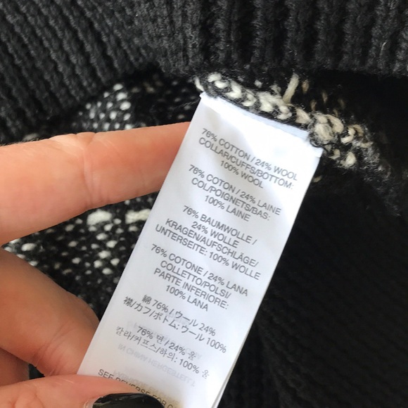 J. Crew pullover sweater black grey cozy - Picture 4 of 7